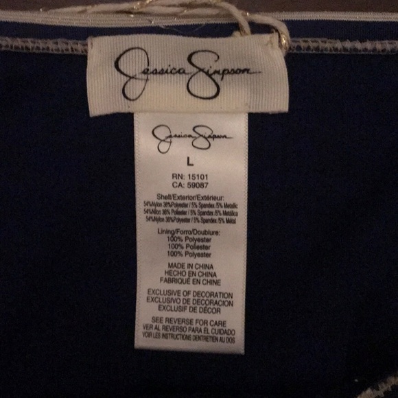 Jessica Simpson Striped Swimwear Bottoms - Picture 7 of 8